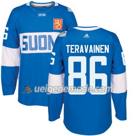 Finnland Trikot Teuvo Teravainen 86 2016 World Cup Blau Premier
